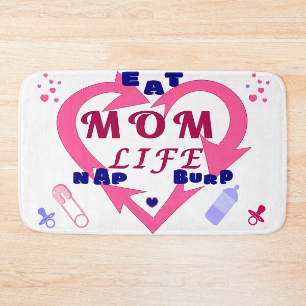 Item preview, Mom life, Eat Burp Nap and Repeat. Momlife fun art designed and sold by Verle-art.