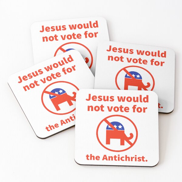 Item preview, Jesus would not vote for the Antichrist.  designed and sold by Rachel the Artist .