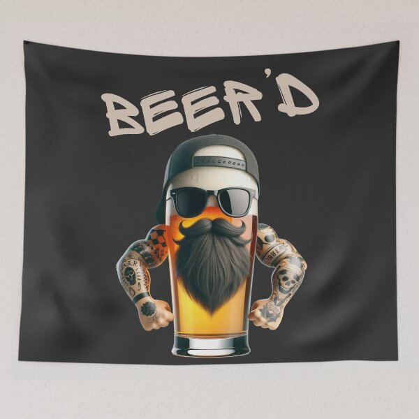 Item preview, Beerd Funny Pun Beer and Beard designed and sold by PrintsByLoVi.