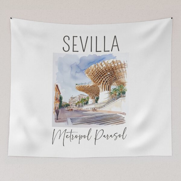Item preview, Watercolor Design of Seville - Spain designed and sold by Sketch-Shack.
