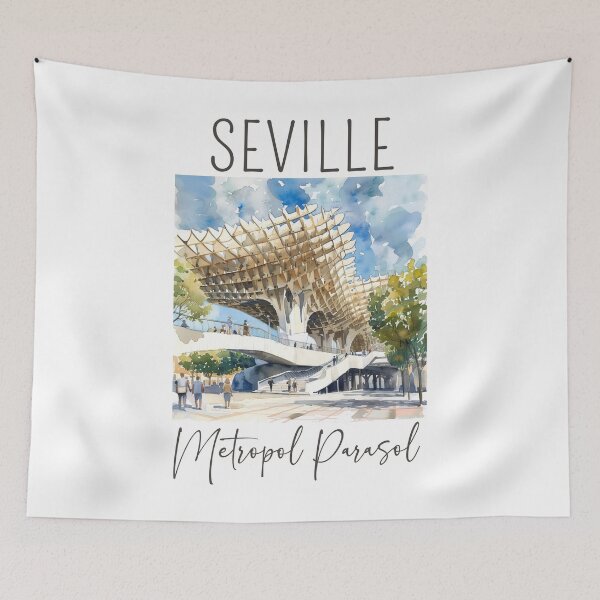 Item preview, Watercolor Design of Seville - Spain designed and sold by Sketch-Shack.