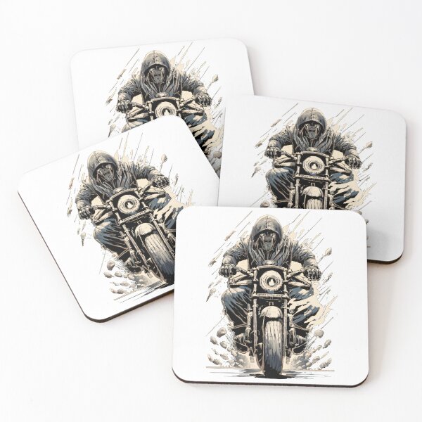 Item preview, Vintage style, man on a retro motorcycle. designed and sold by duneArt.