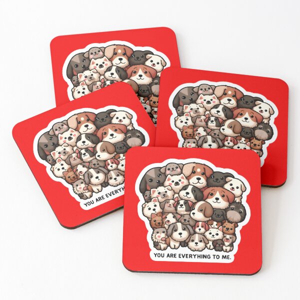 Item preview, Doggie Love Mosaic designed and sold by AI-Only Creations.