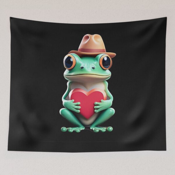 Item preview, Valentine's day Frog with Hat and Heart designed and sold by Pawel Oska.