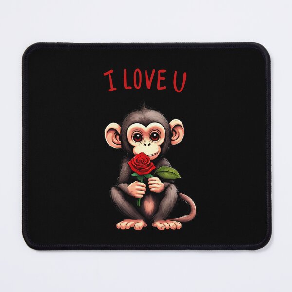 Item preview, Cute Baby Monkey Cartoon ‘I Love You’ Valentine’s Day Gifts designed and sold by Cuteanimalgifts.