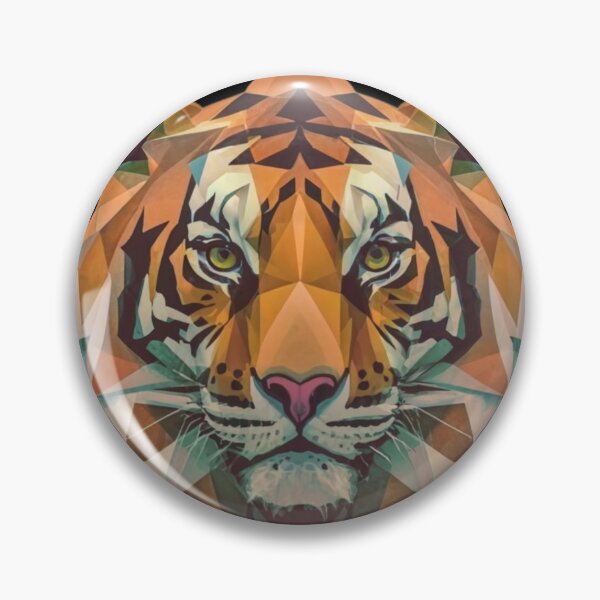 Item preview, Geometric Shapes Animals - Geometric Tiger designed and sold by Merigold.