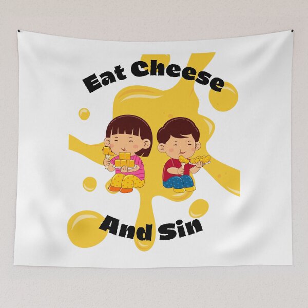 Item preview, Eat Cheese And Sin designed and sold by Mateusz Bachanek.