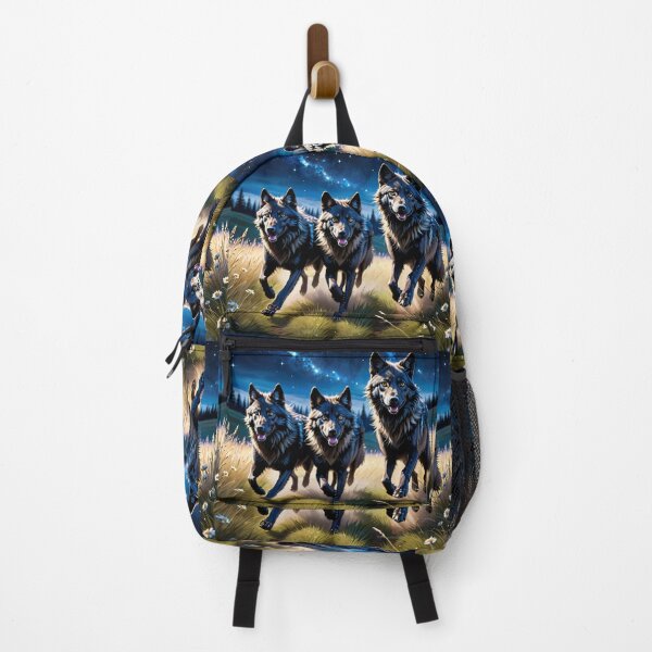 Item preview, Running Wolves At Night designed and sold by NerdscapeDC.