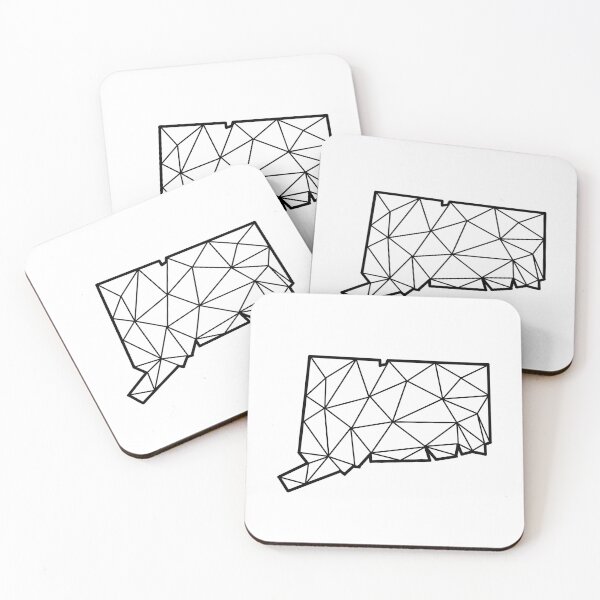 Item preview, Diseño geométrico del estado de Connecticut designed and sold by anne-dromeda.