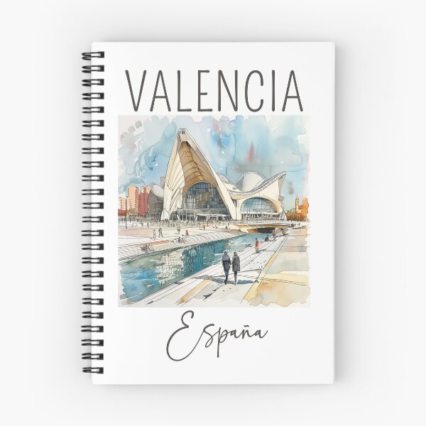 Item preview, Watercolor Design of Valencia - Spain designed and sold by Sketch-Shack.