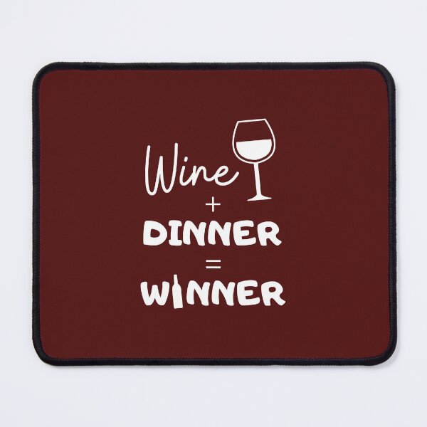 Item preview, Wine Dinner Winner Pun designed and sold by PrintsByLoVi.
