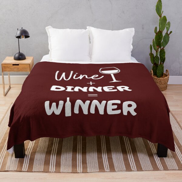 Item preview, Wine Dinner Winner Pun designed and sold by PrintsByLoVi.