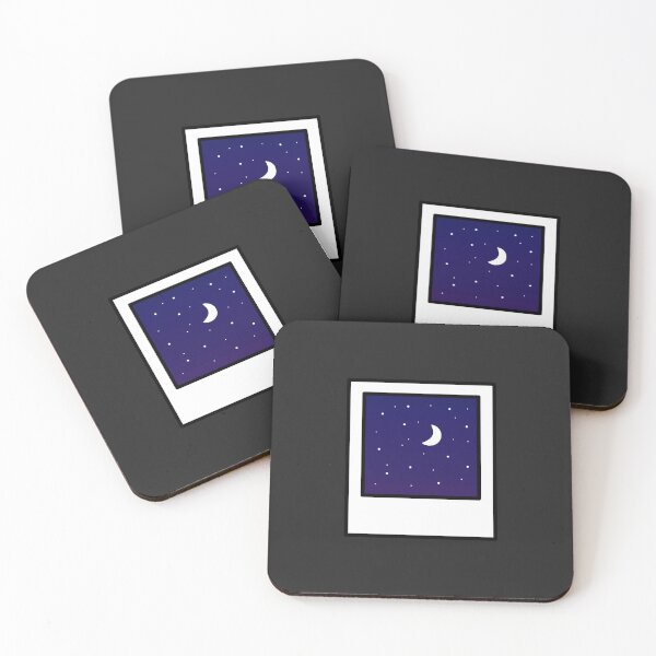 Item preview, Purple night sky instant film photo designed and sold by wonderxwander.