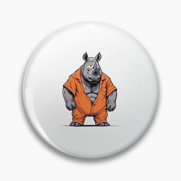 Item preview, Prisoner Inmate Rhino Classic designed and sold by Majestic Paws.