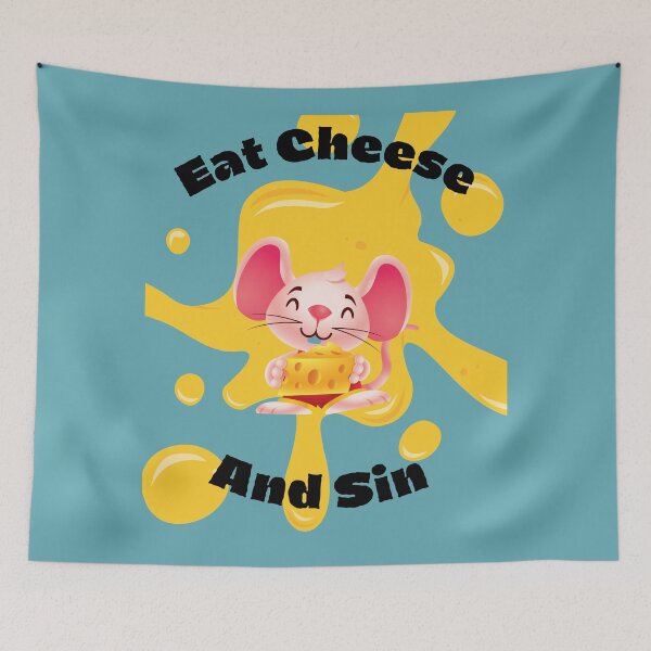 Item preview, Eat Cheese And Sin designed and sold by Mateusz Bachanek.