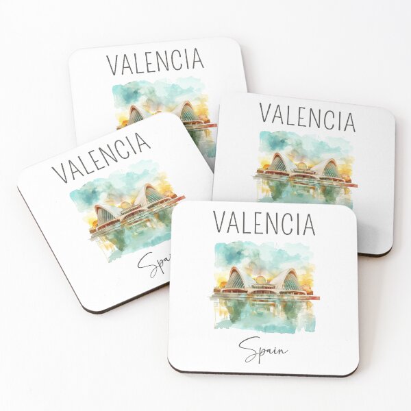 Item preview, Watercolor Design of Valencia - Spain designed and sold by Sketch-Shack.