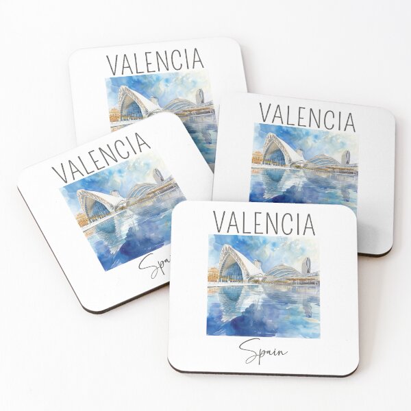 Item preview, Watercolor Design of Valencia - Spain designed and sold by Sketch-Shack.