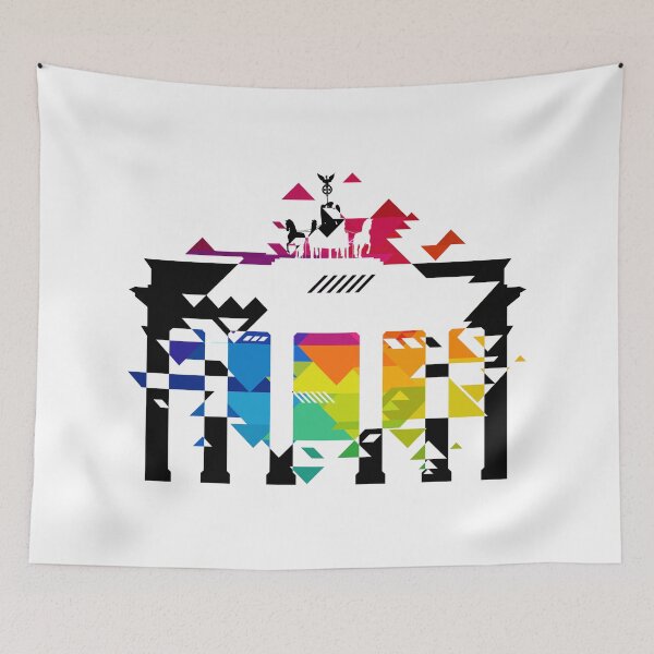Item preview, Berlin Germany Brandenburg Gate skyline city designed and sold by BullDesignsShop.