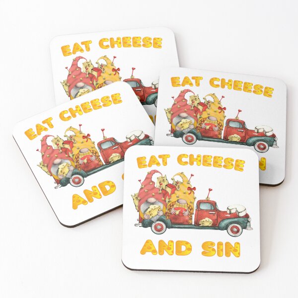 Item preview, Eat cheese and sin Gnome Lover  designed and sold by GOODMORNING-ART.