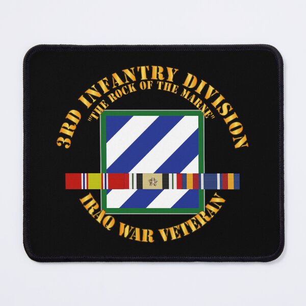 Item preview, Army - 3rd ID - Iraq Vet - The Rock of the Marne w SVC Ribbons designed and sold by Military Insignia Products.