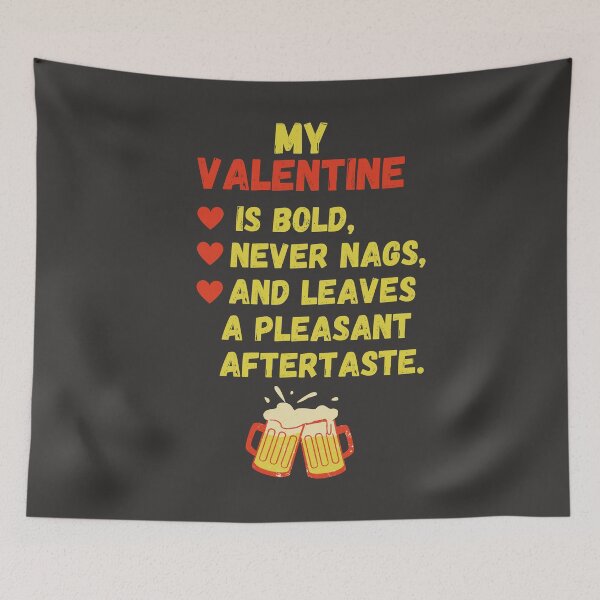 Item preview, My ideal valentine is beer designed and sold by Meandmyshop.