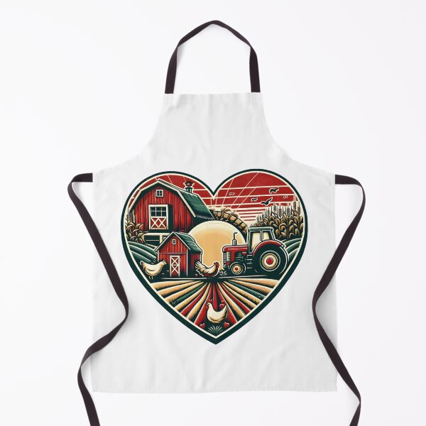 Item preview, Heart-shaped Farm Illustration designed and sold by ncfashion19.