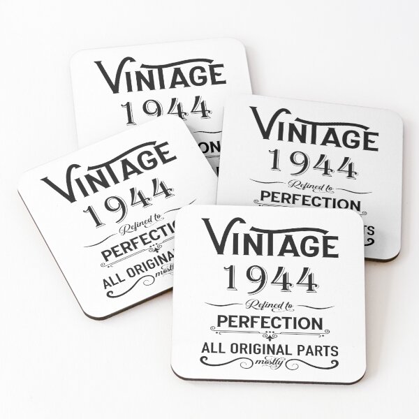 Item preview, Born in 1944 vintage retro birthday classic gifts designed and sold by Alexaltay.