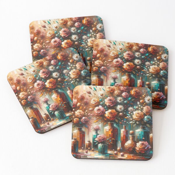 Item preview, Exploding with Roses in Copper and Copper Green designed and sold by Content by Steph.