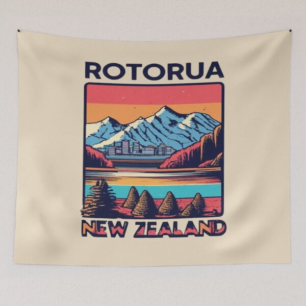 Item preview, Rotorua Geothermal Wonders, New Zealand Travel, Vintage designed and sold by UrbanGraphixs.