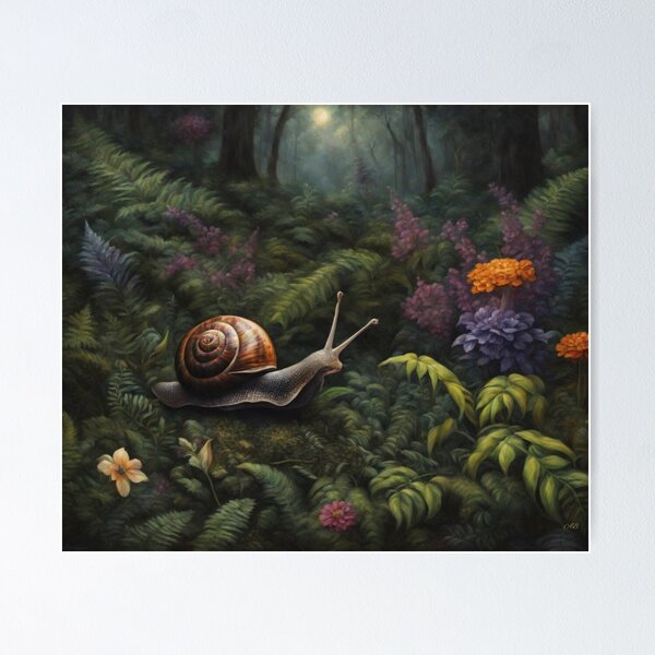 Item preview, Snail in a Dense Forest designed and sold by AugustBrennan.