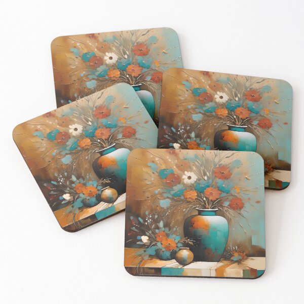 Item preview, Wildflowers in Copper Green and Copper designed and sold by Content by Steph.