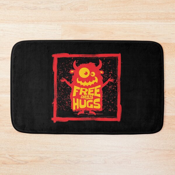 Item preview, Funny Cute Red Monster Free Hugs Humor designed and sold by WIZECROW.