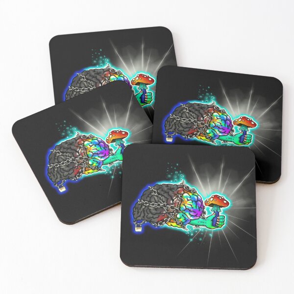 Item preview, Shroom awakening, psychedelic magic mushroom art designed and sold by MayGreenAbgrall.