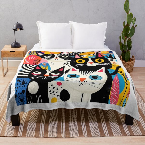 Item preview, Colorful Cat Pattern designed and sold by NatureStyle555.