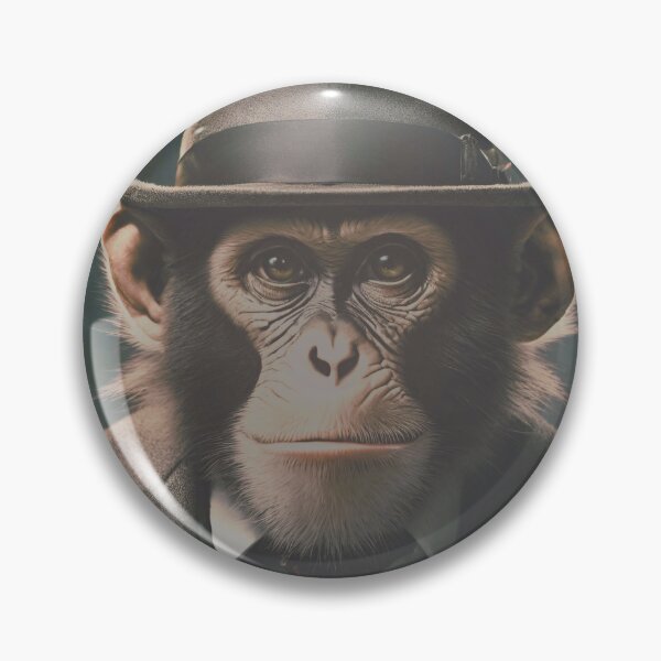 Item preview, Cool Monkey In Retro Vintage Gang Life designed and sold by Cuteanimalgifts.