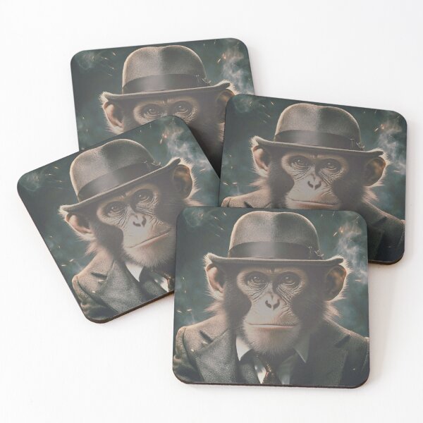 Item preview, Cool Monkey In Retro Vintage Gang Life designed and sold by Cuteanimalgifts.