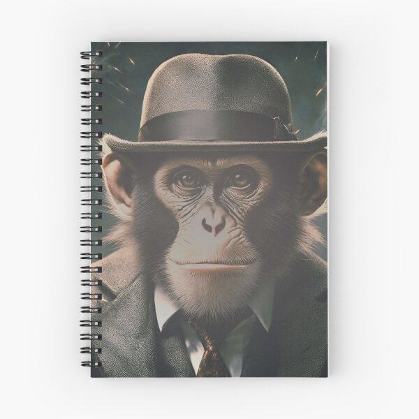 Item preview, Cool Monkey In Retro Vintage Gang Life designed and sold by Cuteanimalgifts.