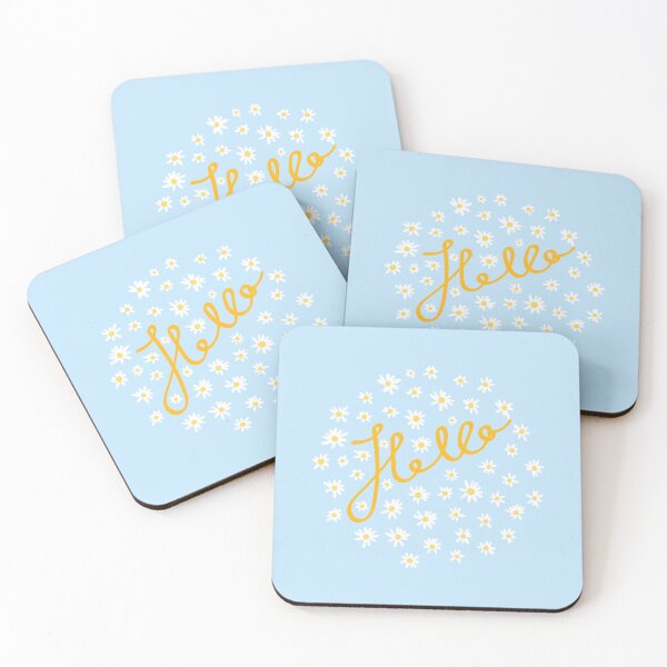 Item preview, Hello - with daisies designed and sold by BSBgraphics.