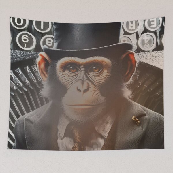 Item preview, Cool Monkey In Retro Vintage Gang Life designed and sold by Cuteanimalgifts.