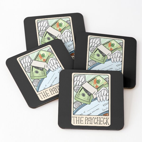 Item preview, The Paycheck Tarot Card designed and sold by familiarsadie.