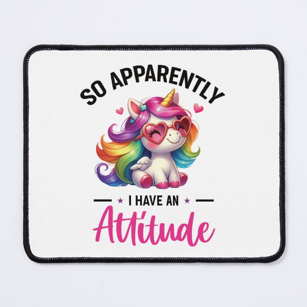 Item preview, Apparently i have an Attitude Rainbow Unicorn designed and sold by BuxomBabe21.
