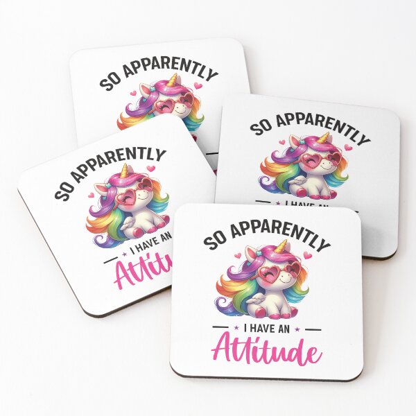 Item preview, Apparently i have an Attitude Rainbow Unicorn designed and sold by BuxomBabe21.