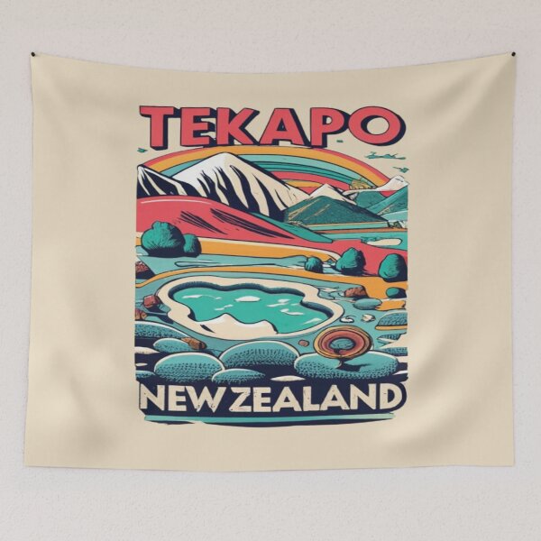 Item preview, Tekapo Hot Springs, Hot Pools New Zaland Travel, Vintage designed and sold by UrbanGraphixs.