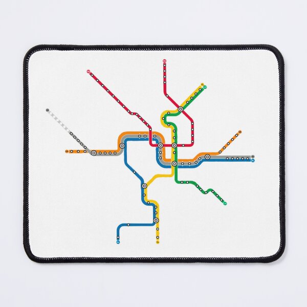 Item preview, DC metro map designed and sold by therealpretzel.