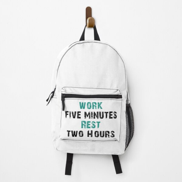 Item preview, "Work Five Minutes, Rest Two Hours" for lazy people! designed and sold by SimpleCosyLifee.