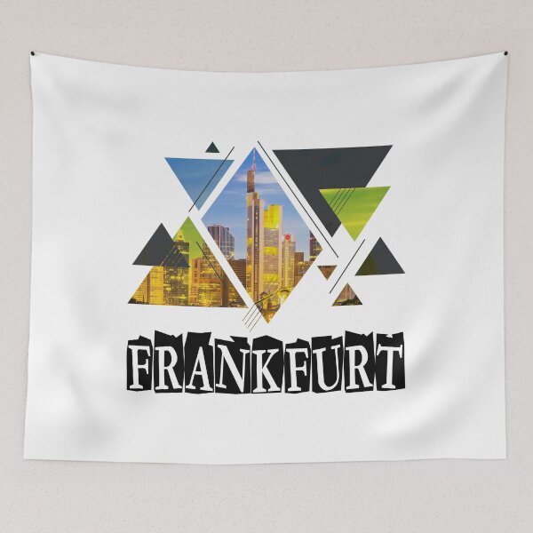 Item preview, Frankfurt am Main Germany city skyline designed and sold by BullDesignsShop.