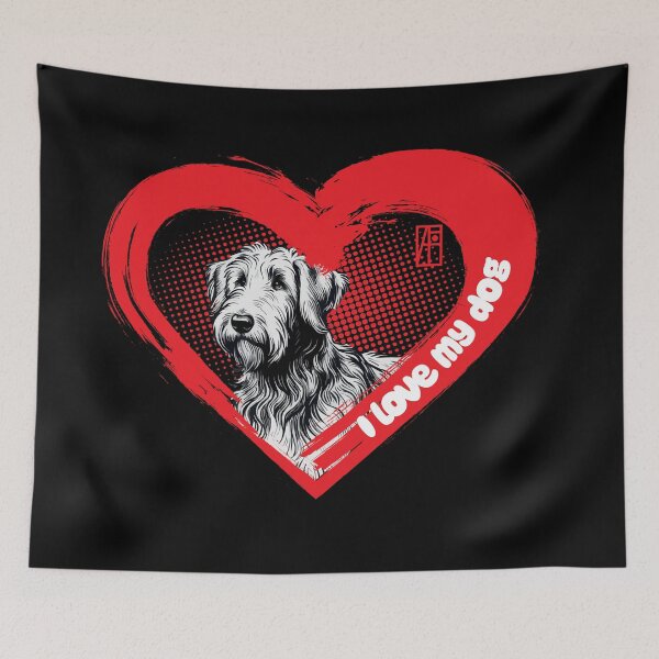 Item preview, I Love My Irish Wolfhound - Affectionate dog - I Love my dog designed and sold by ArtProjectShop.
