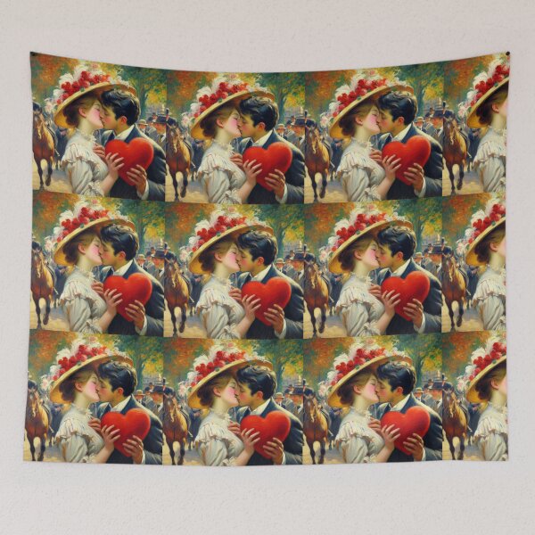 Item preview, Valentine's Day Card Red heart Couple in love designed and sold by ArtUnova.