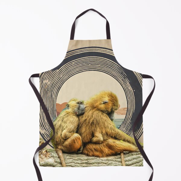Item preview, Cute Baby Monkey and Mother Monkey Sitting Together designed and sold by Cuteanimalgifts.