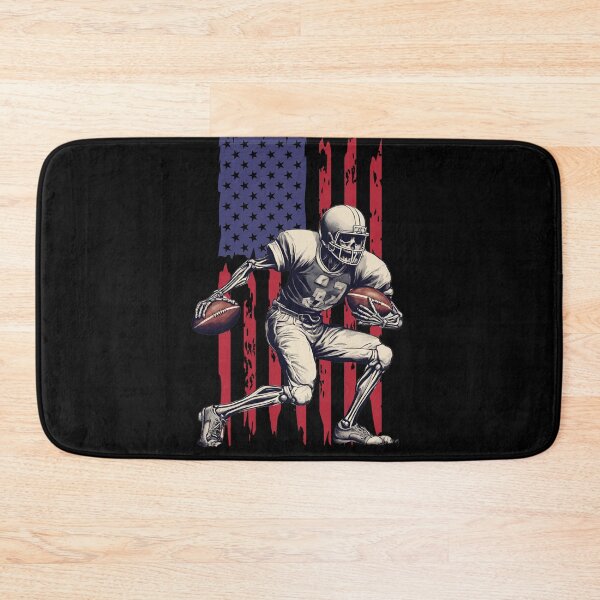 Item preview, A skeletal man plays American football, football, skeleton, united states, USA designed and sold by Your Style Tees | Graphic T-Shirts.